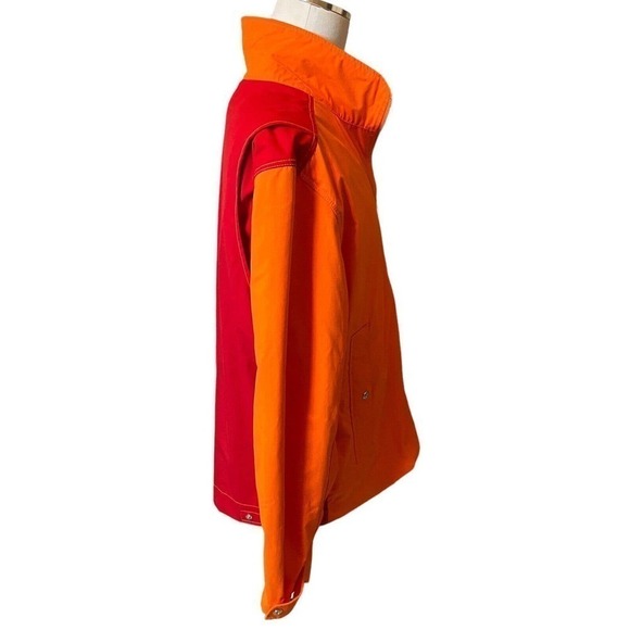 80s RARE Tommy Hilfiger Colorblock Jacket Vintage Retro Men’s XL Orange Red - Picture 8 of 13